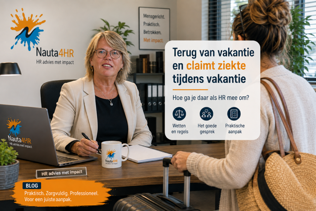 Terug van vakantie claimt medewerker ziekte tijdens vakantie. Hoe ga je daar als HR mee om?